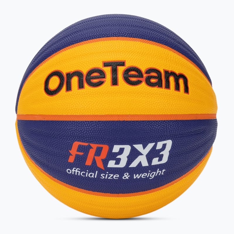 Топка за баскетбол OneTeam Rim Rush Fiba 3x3 blue