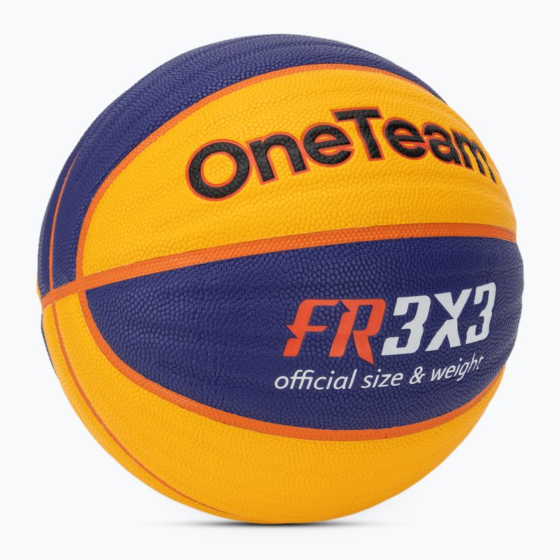 Топка за баскетбол OneTeam Rim Rush Fiba 3x3 blue 2