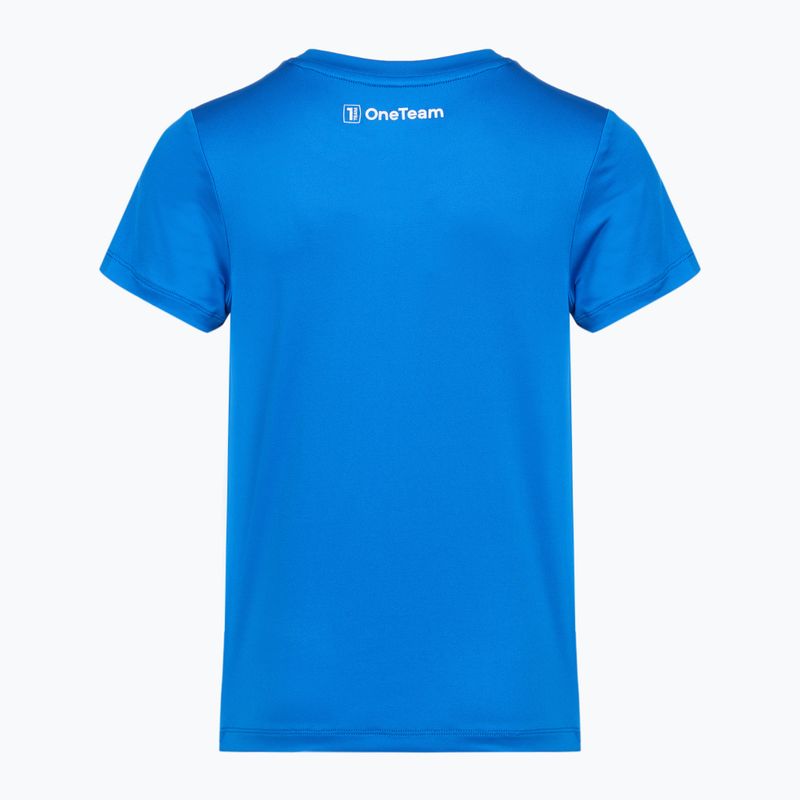 Детски футболен комплект OneTeam Precision Set тениска и шорти синьо 9