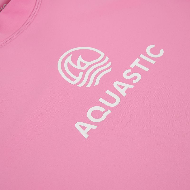 Детска тениска AQUASTIC Rimos UV 50+ UPF pink 3