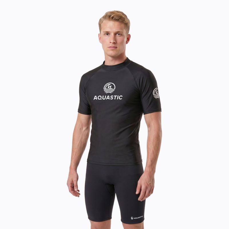 Мъжка тениска AQUASTIC Rimos UV 50+ UPF black 3