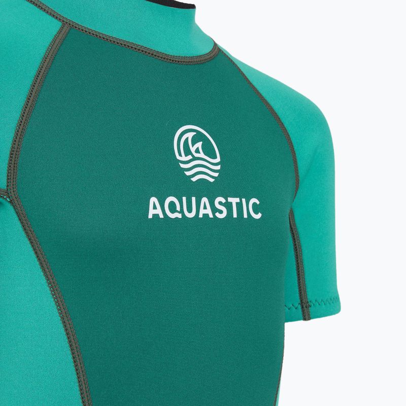 Детски неопренов костюм AQUASTIC Wavey Jrg 2 mm тюркоазен 5