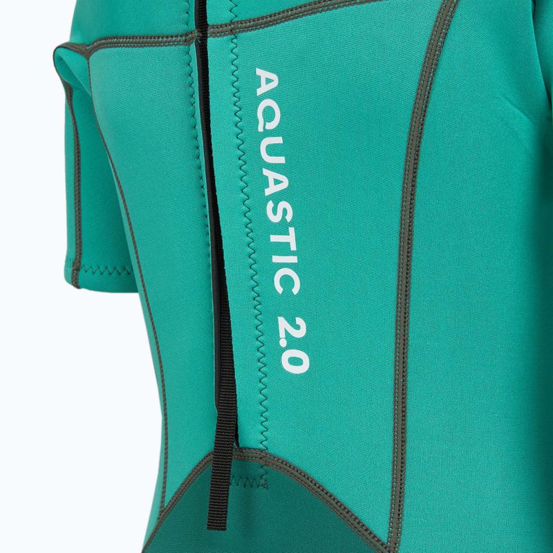 Детски неопренов костюм AQUASTIC Wavey Jrg 2 mm тюркоазен 7