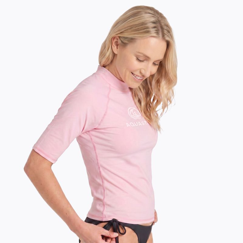 Дамска тениска AQUASTIC Rimos WMNS UV 50+ UPF pink 4