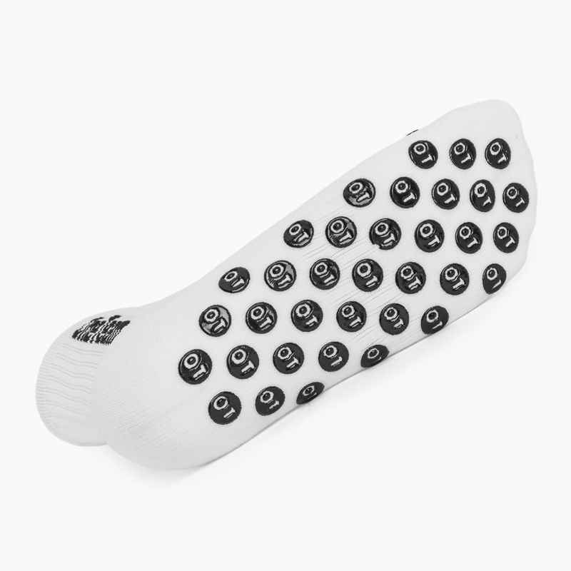Детски футболни чорапи OneTeam Precision Grip non-slip 2-pack white 5