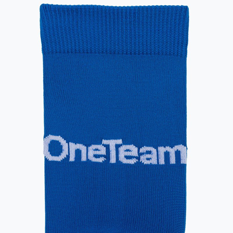 Детски футболни чорапи OneTeam Precision football socks blue 3