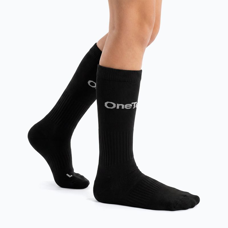 Футболни чорапи OneTeam Precision football socks комплект 2-pack черен 2