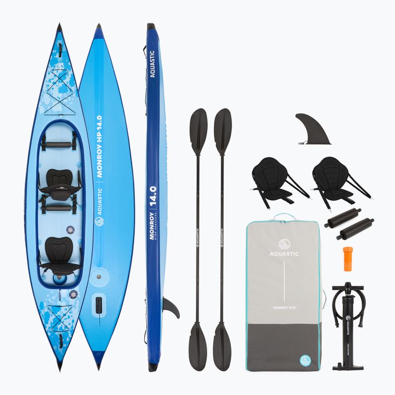AQUASTIC Monroy 14'0" 427 cm син каяк/SUP хибрид