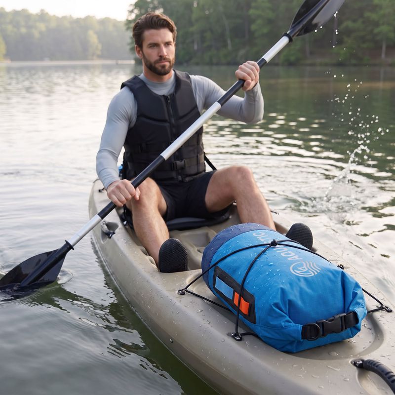 Водоустойчив чувал AQUASTIC Dry Bag 8 l Nylon/TPU blue 2