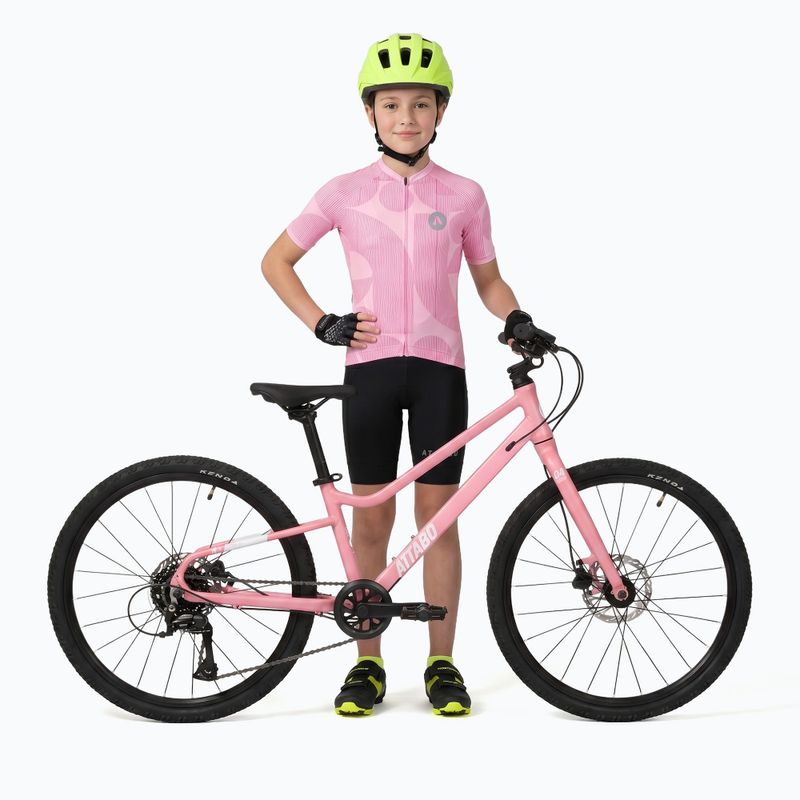 Детска тениска за колоездене ATTABO Vites WMNS pink 5