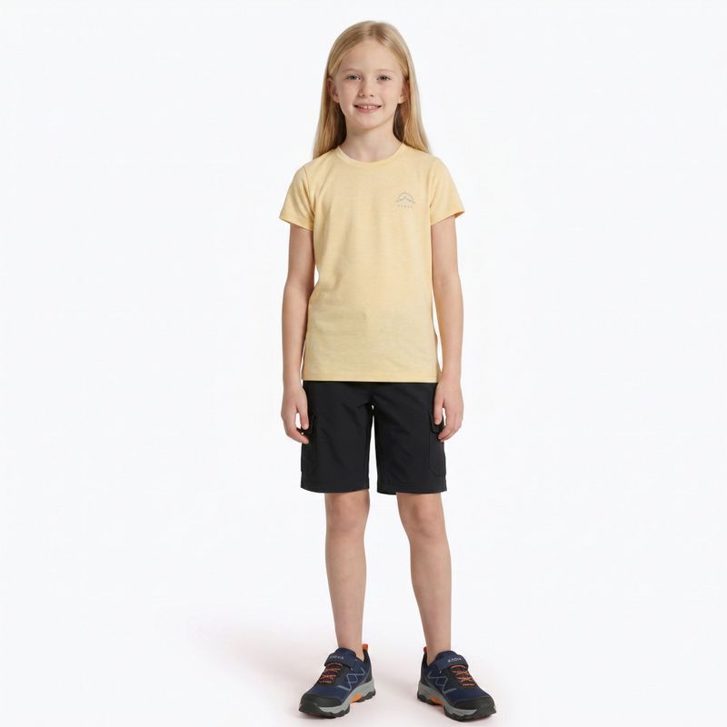 Детска трекинг тениска KADVA Merivra merino peach 4
