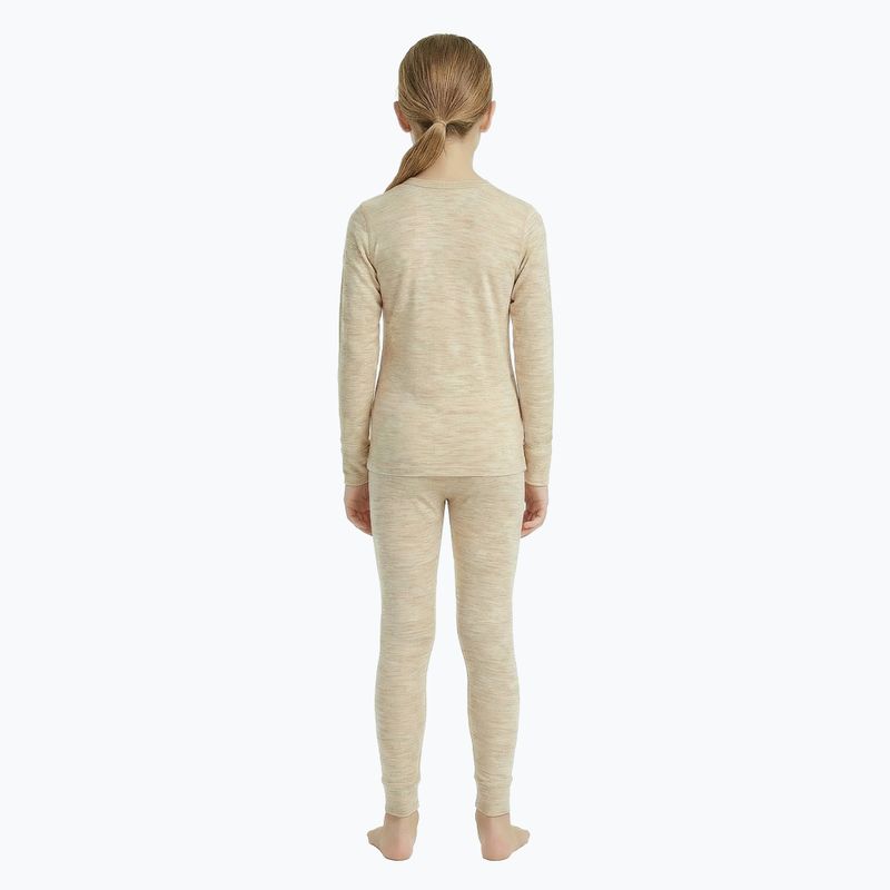 Детски комплект термо бельо WOOLCANO Merino SET0683 beige 3