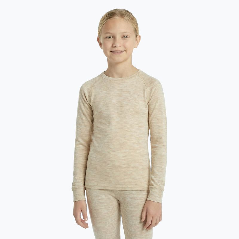 Детски комплект термо бельо WOOLCANO Merino SET0683 beige 5