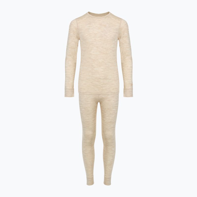 Детски комплект термо бельо WOOLCANO Merino SET0683 beige 8