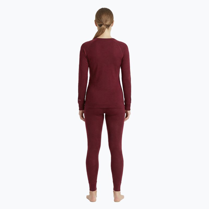Дамски комплект термо бельо WOOLCANO Merino SET0543 burgundy 3