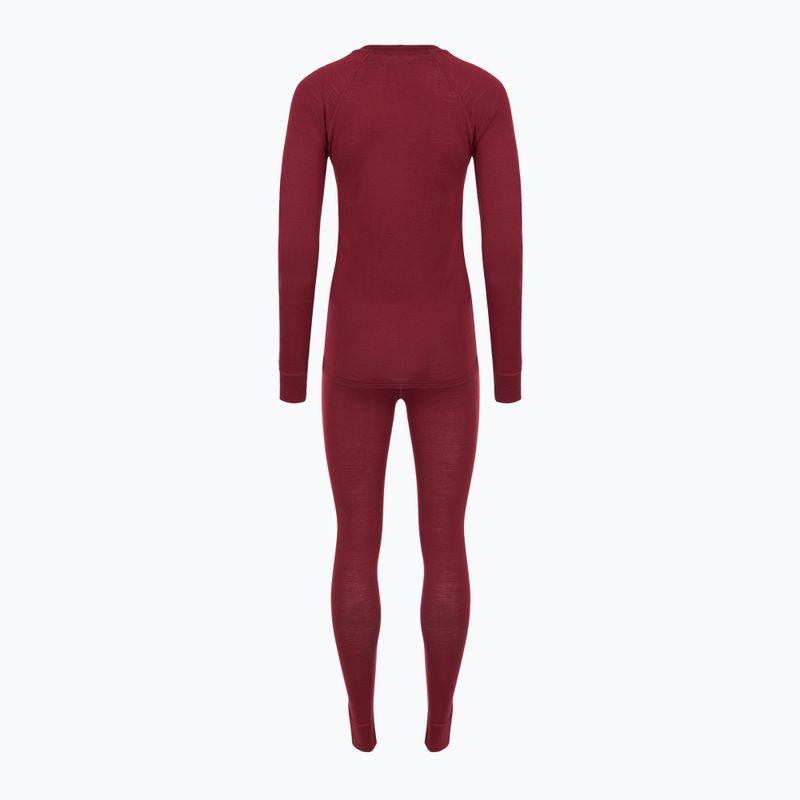 Дамски комплект термо бельо WOOLCANO Merino SET0543 burgundy 10
