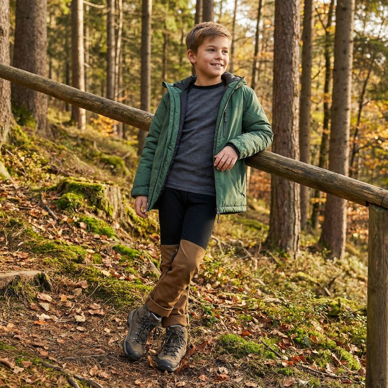 Детски комплект термо бельо WOOLCANO Merino SET0982 grey 7