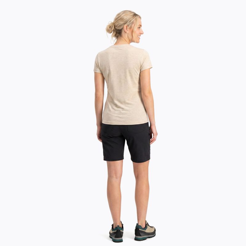 Дамска тениска за трекинг KADVA Merivra merino beige 2