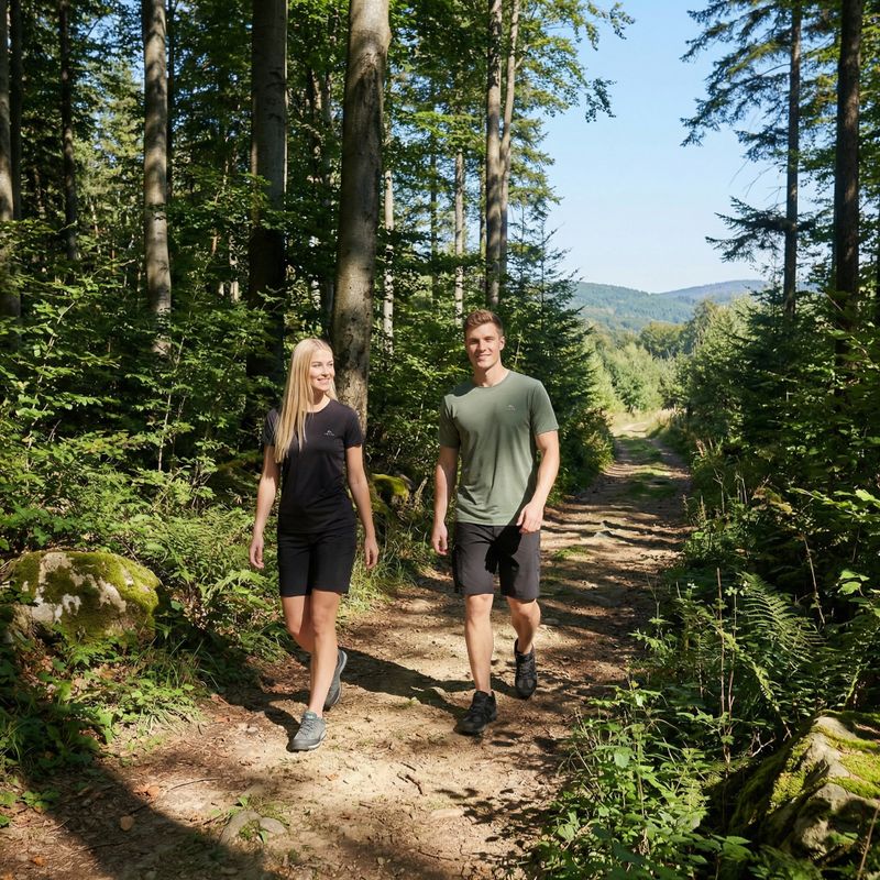 Мъжка трекинг тениска KADVA TrailCore breathable green 5