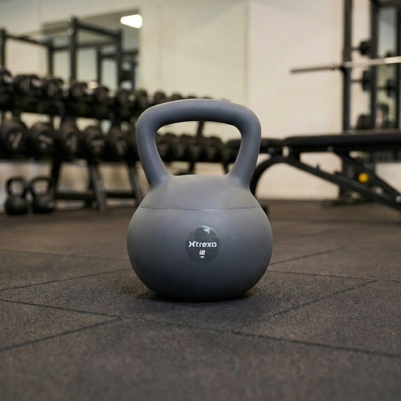 Мек кетълбел XTREXO 12 kg сив 5