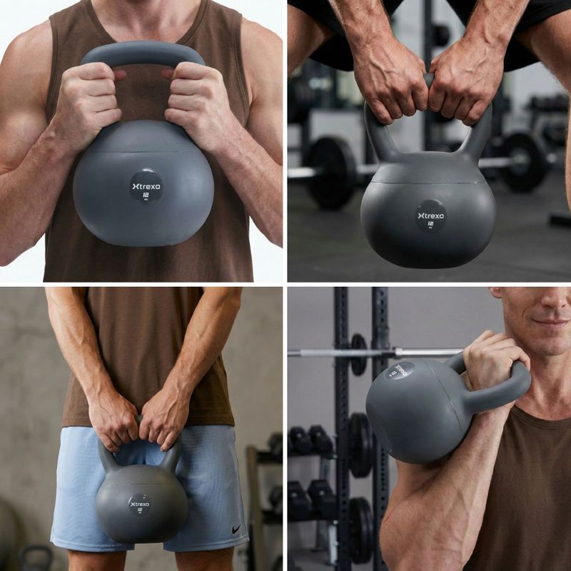 Мек kettlebell XTREXO 12 kg grey 6