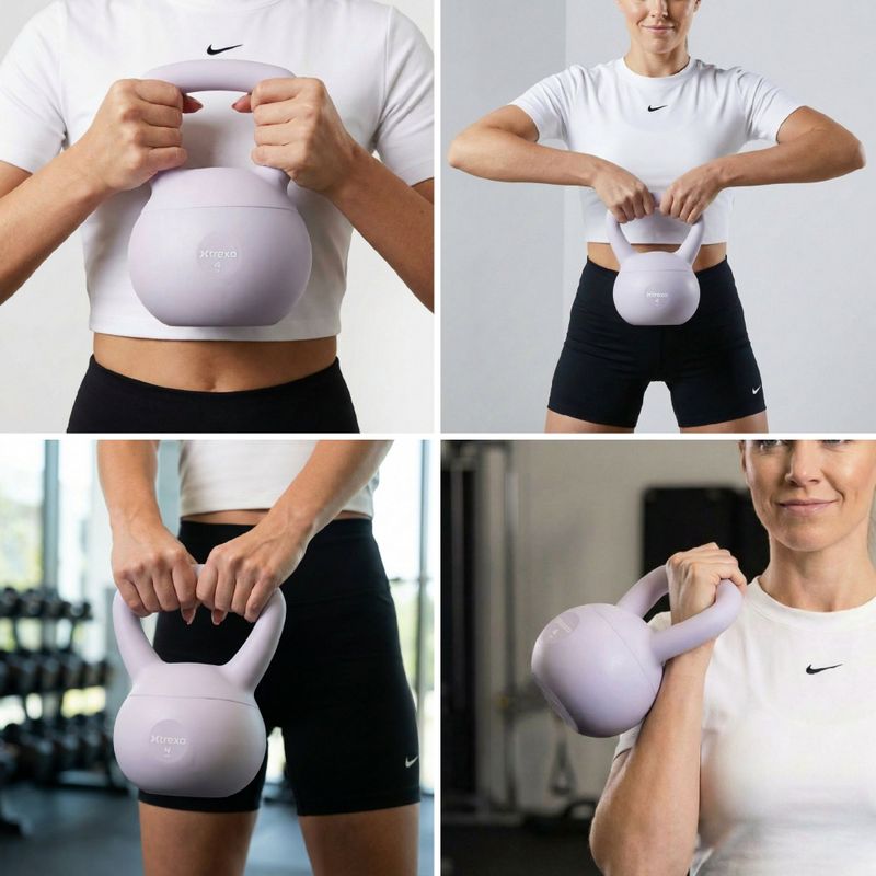 Kettlebell SOFT XTREXO 4 кг лилав 6