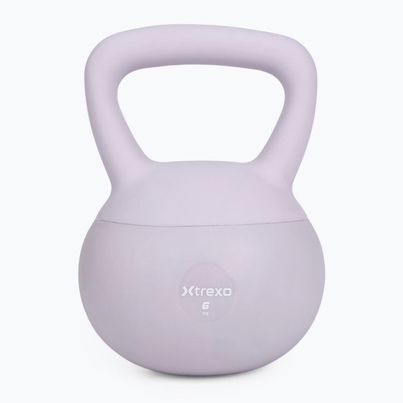 Kettlebell SOFT XTREXO 6 кг лилав