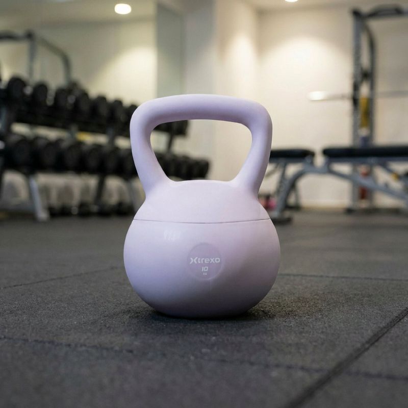 Мек kettlebell XTREXO 10 kg purple 5