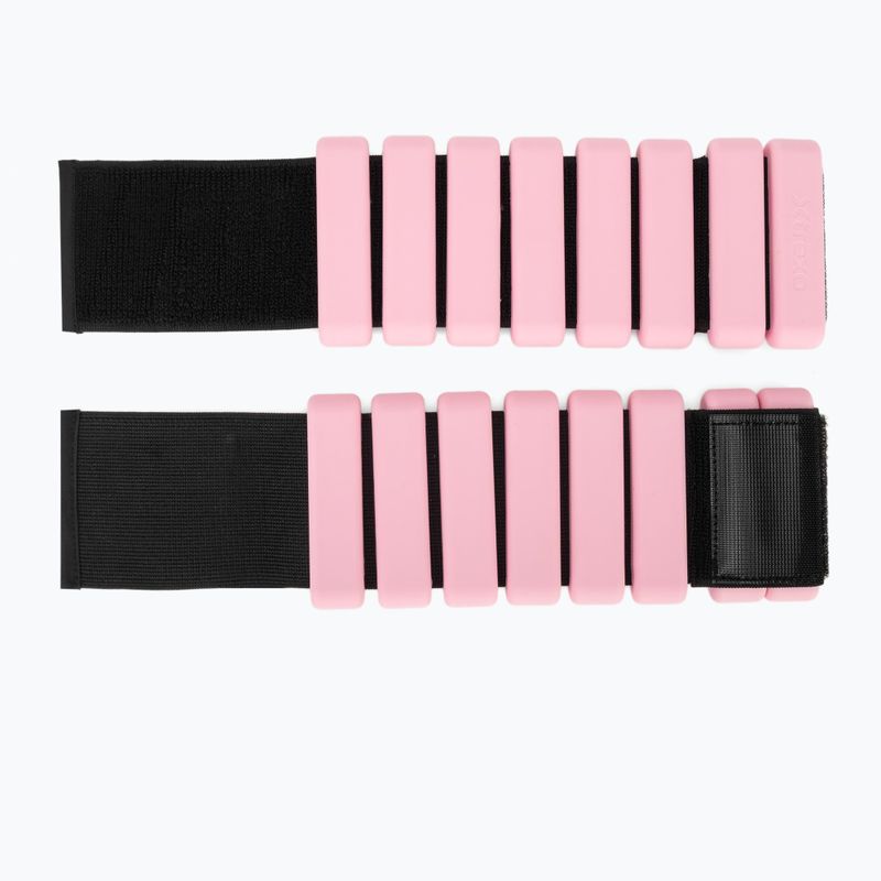 Тежести за глезени и китки  XTREXO SCULPT 2 x 1 kg pink 4