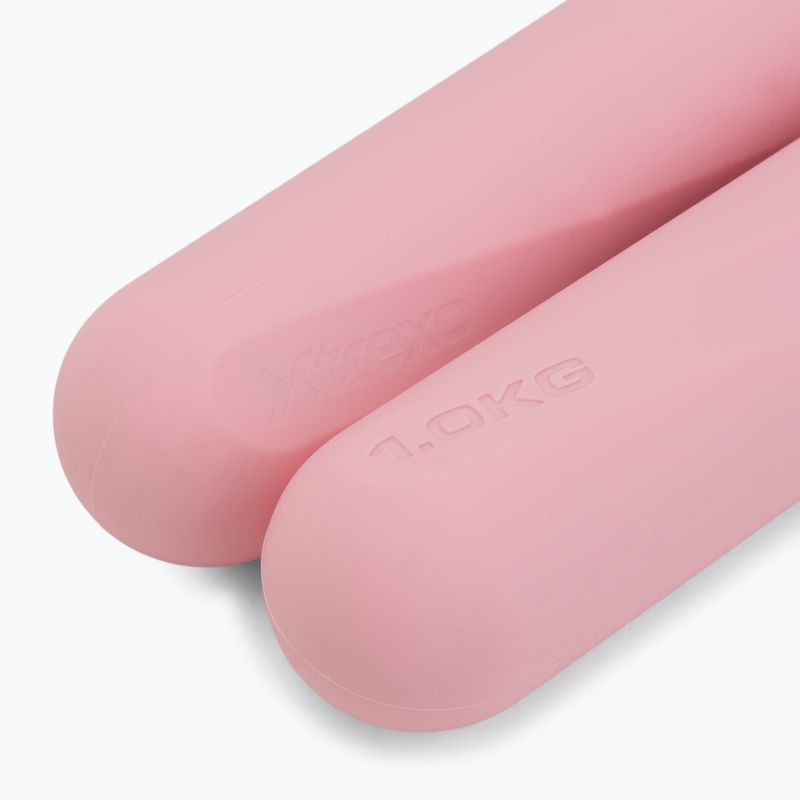 Комплект дъмбели XTREXO SCULPT 2 x 1 kg pink 5