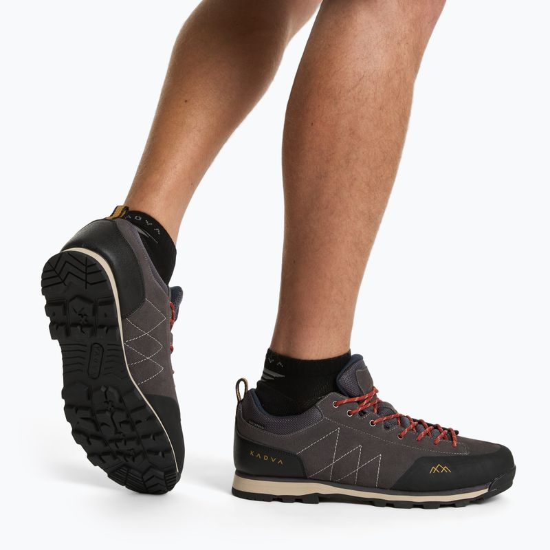 Мъжки туристически обувки KADVA Stride Low WaterProof сиви 2