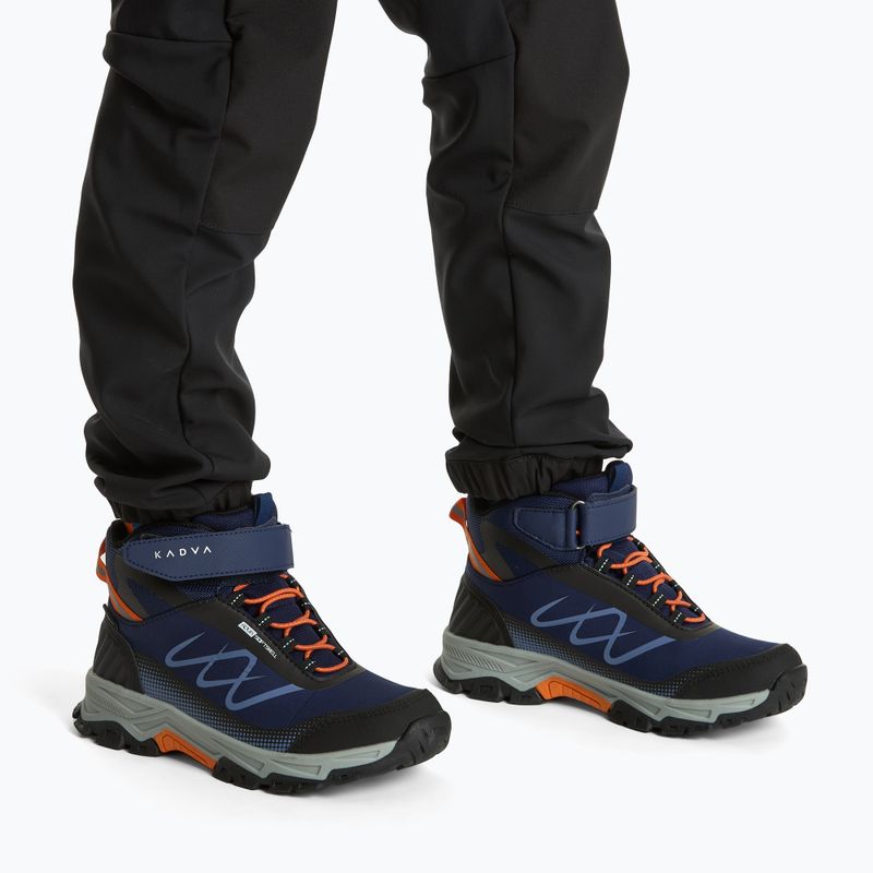 Детски туристически обувки KADVA Rocky Trail Mid WaterProof Softshell в тъмносиньо 2