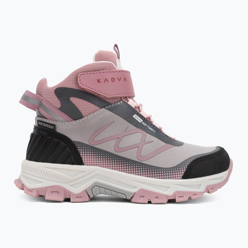 Детски туристически обувки KADVA Rocky Trail Mid WaterProof Softshell сиви 5