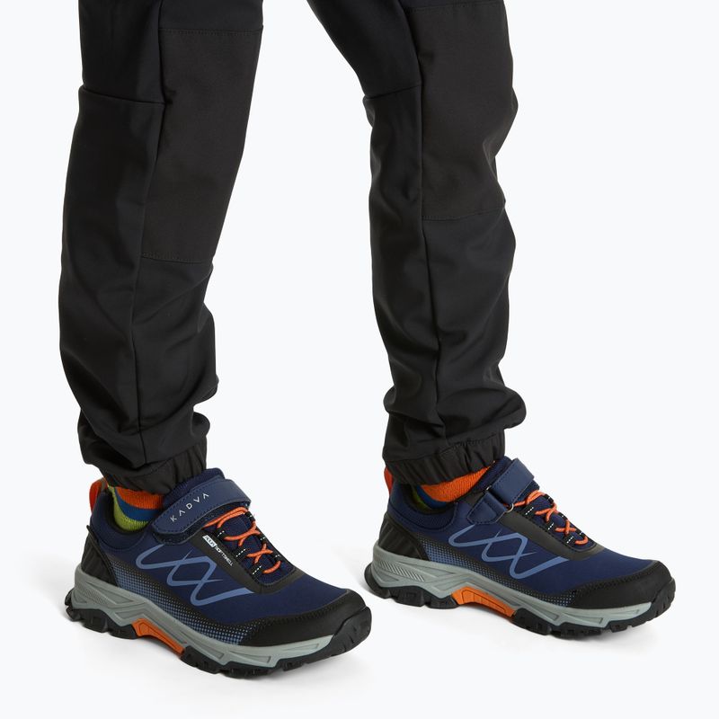 Детски туристически обувки KADVA Rocky Trail Low WaterProof Softshell в тъмносиньо 2
