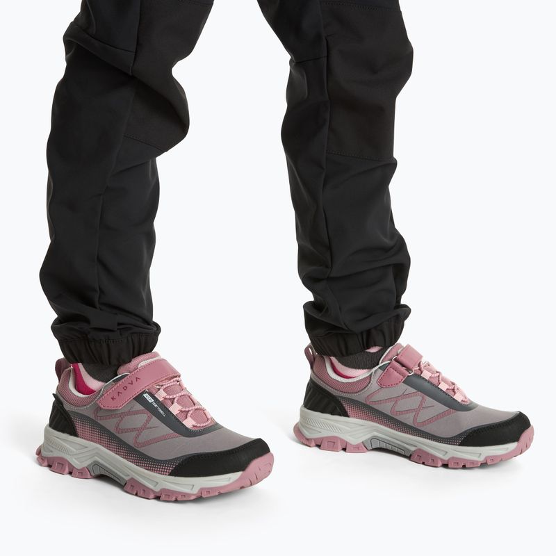 Детски туристически обувки KADVA Rocky Trail Low WaterProof Softshell сиви 2