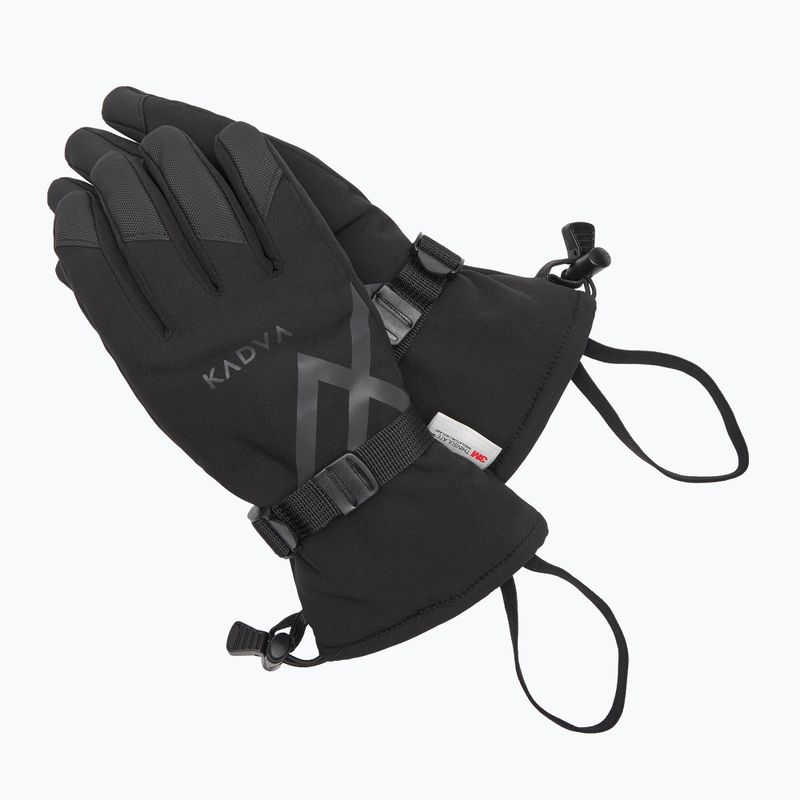 Дамски скиорски ръкавици KADVA Mountain Flow 3M Thinsulate black 10