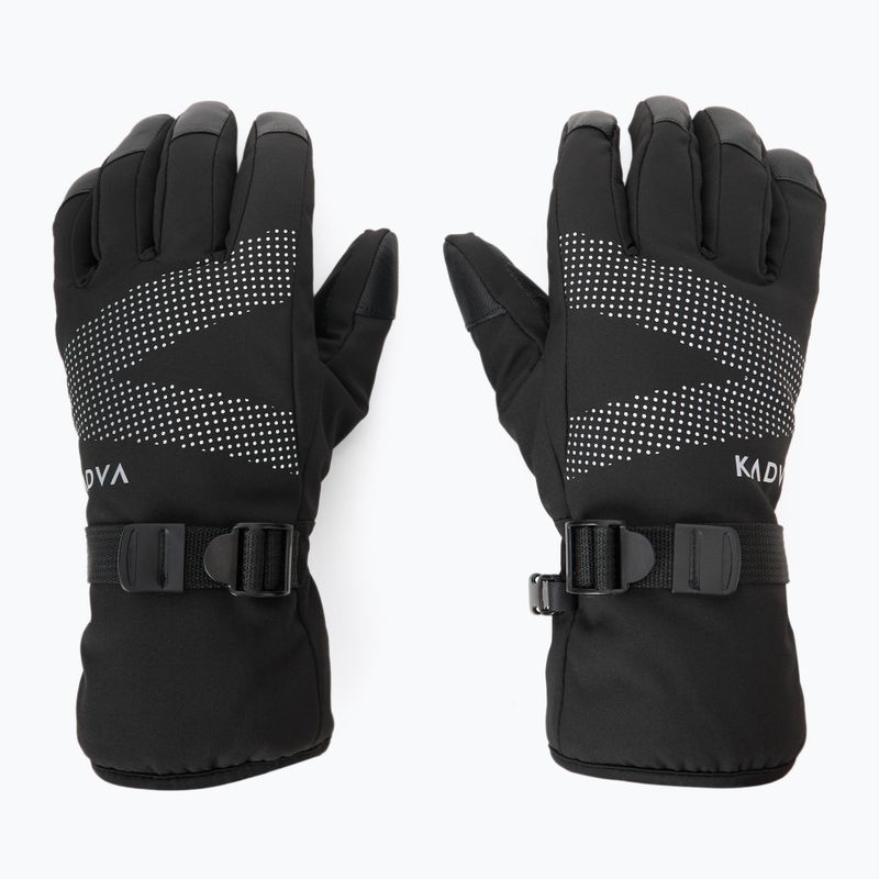 Дамски ски ръкавици KADVA Mountain Flow Pro кожа 3M Thinsulate черен 2