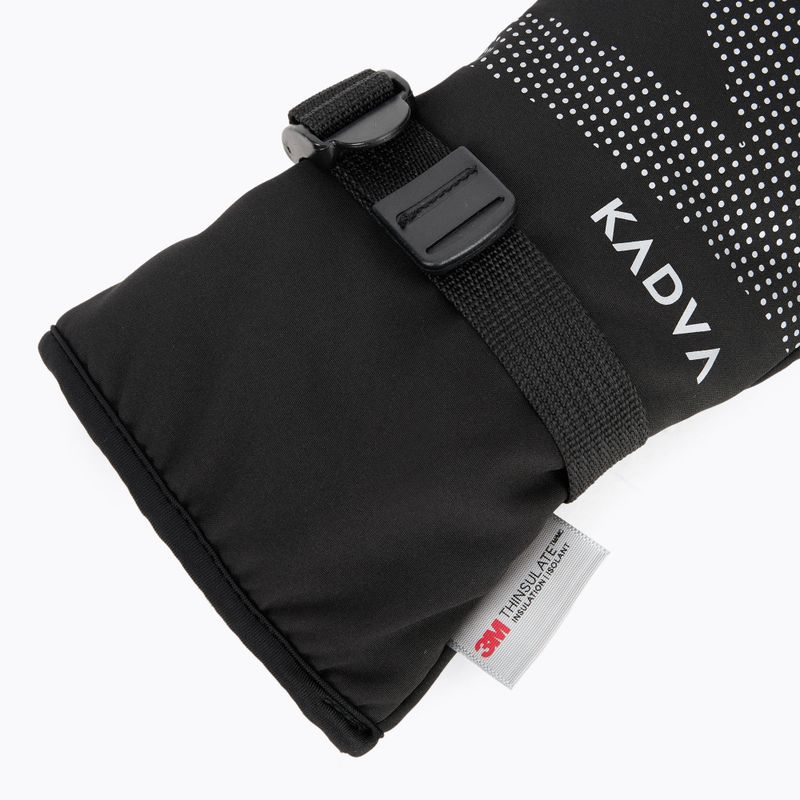 Дамски скиорски ръкавици KADVA Mountain Flow Pro leather 3M Thinsulate black 5