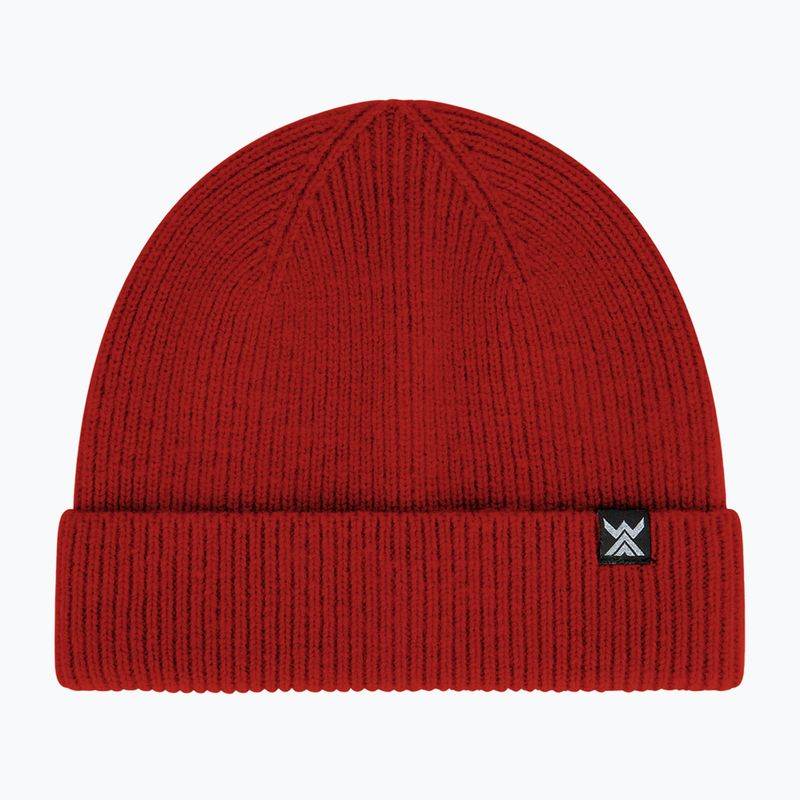 Зимна шапка WOOLCANO Merino HAT0440 червена