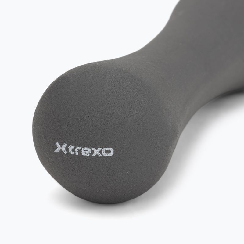 XTREXO неопренов дъмбел TX0-B4M007 0,5 кг сив 6
