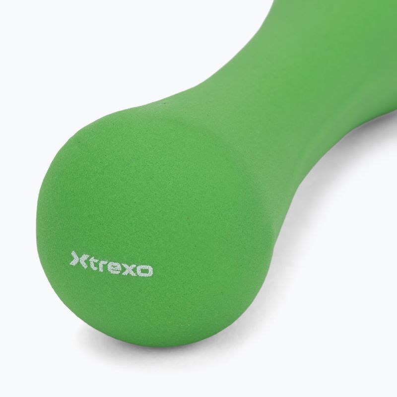 XTREXO неопренов дъмбел TX0-B4M008 1 кг зелен 5