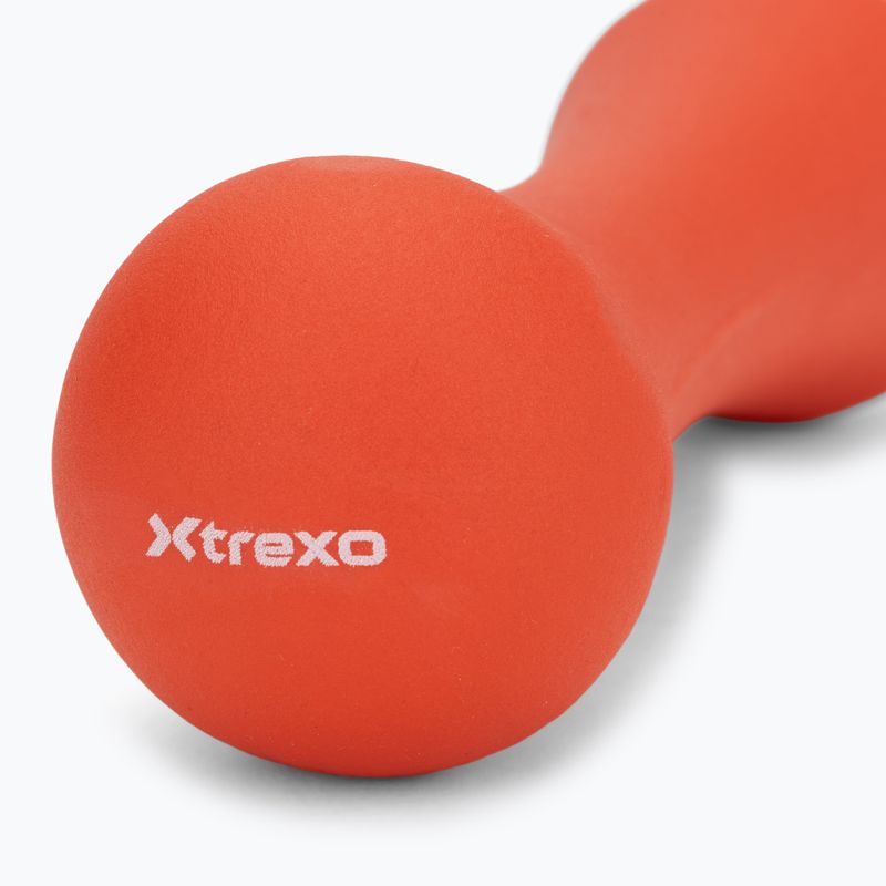 XTREXO неопренов дъмбел TX0-B4M011 3 кг червен 6