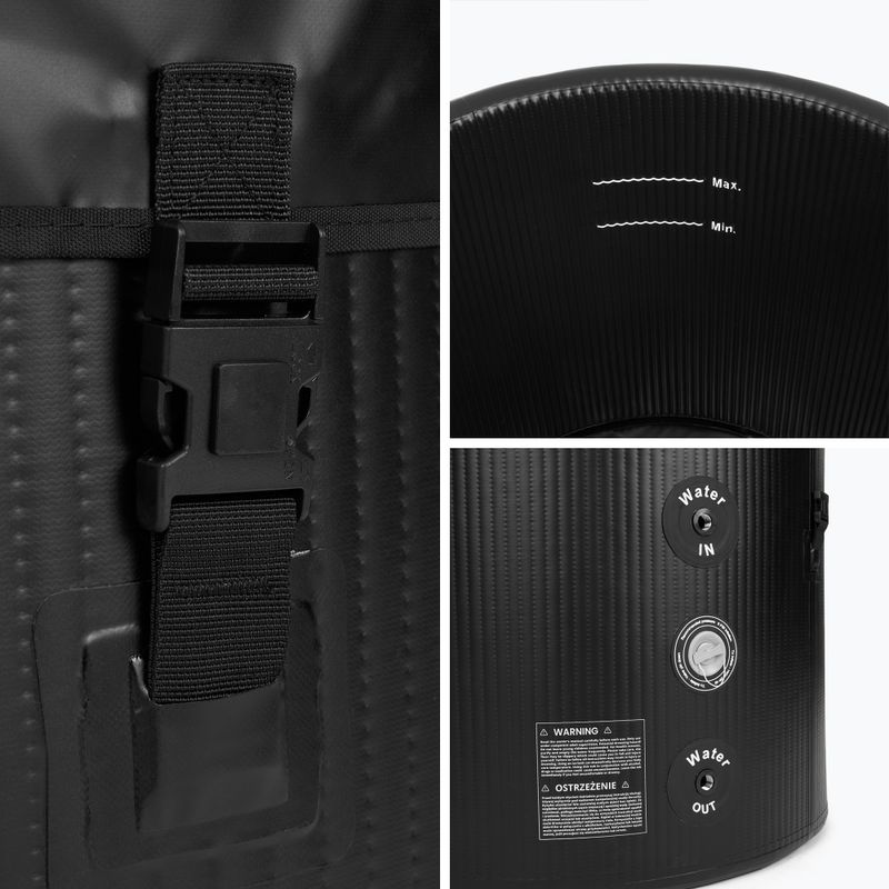 AQUASTIC басейн с морж BrrFree 382L капковиден шев черен 8