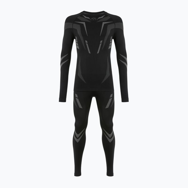Мъжки комплект термоактивно бельо KADVA ALPINESTEP COOLMAX THERMAL PRO DRY безшевен черен 10