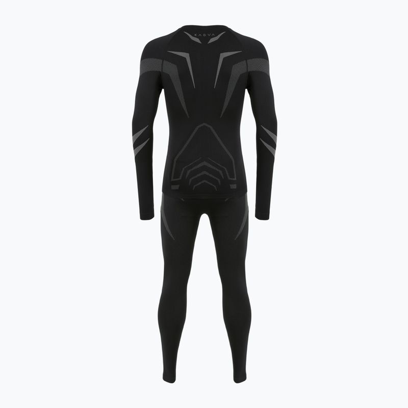 Мъжки комплект термоактивно бельо KADVA ALPINESTEP COOLMAX THERMAL PRO DRY безшевен черен 11