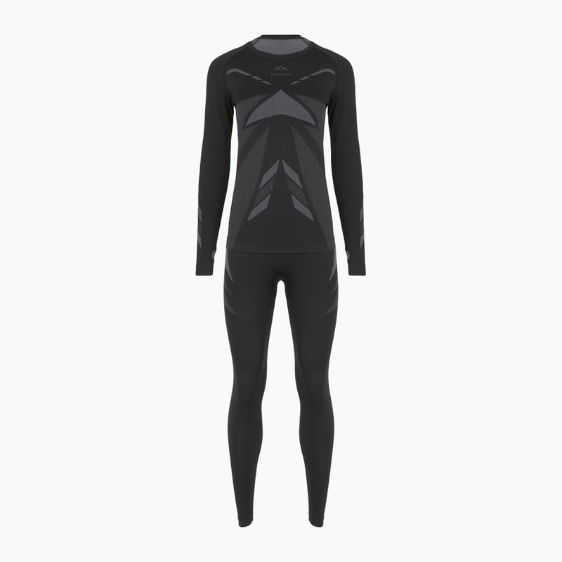 Дамски комплект термоактивно бельо KADVA ALPINESTEP THERMO LIGHT PLUS безшевен черен 8
