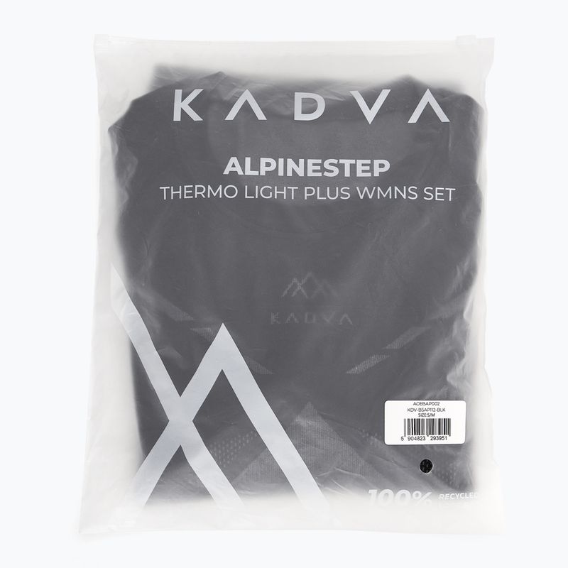 Дамски комплект термоактивно бельо KADVA ALPINESTEP THERMO LIGHT PLUS безшевен черен 10