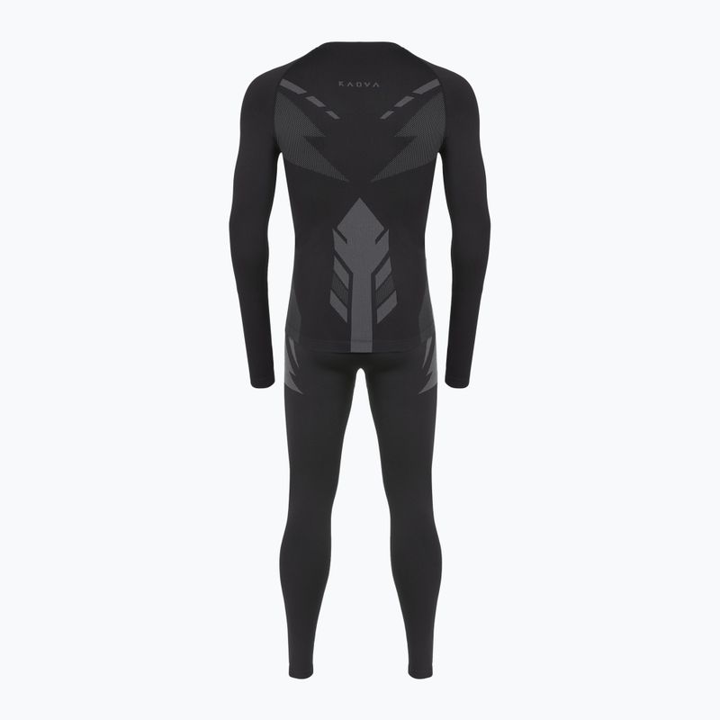 Мъжки комплект термоактивно бельо KADVA ALPINESTEP THERMO LIGHT PLUS безшевен черен 9