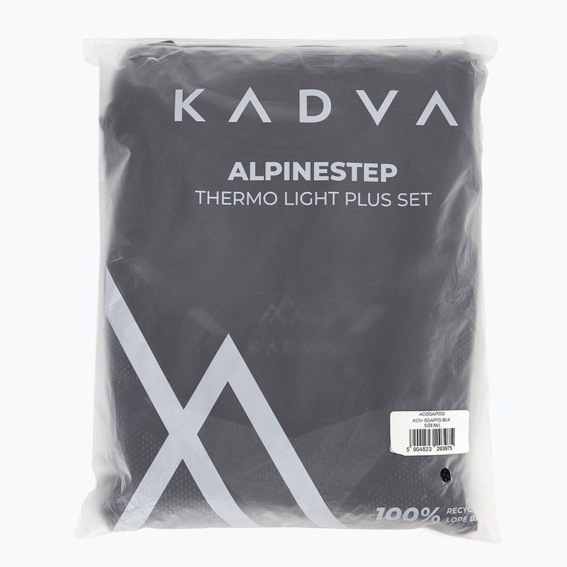 Мъжки комплект термоактивно бельо KADVA ALPINESTEP THERMO LIGHT PLUS безшевен черен 10