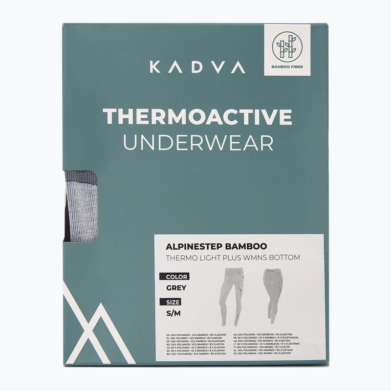 Дамски термоактивни панталони KADVA ALPINESTEP BAMBOO THERMO LIGHT PLUS grey 8